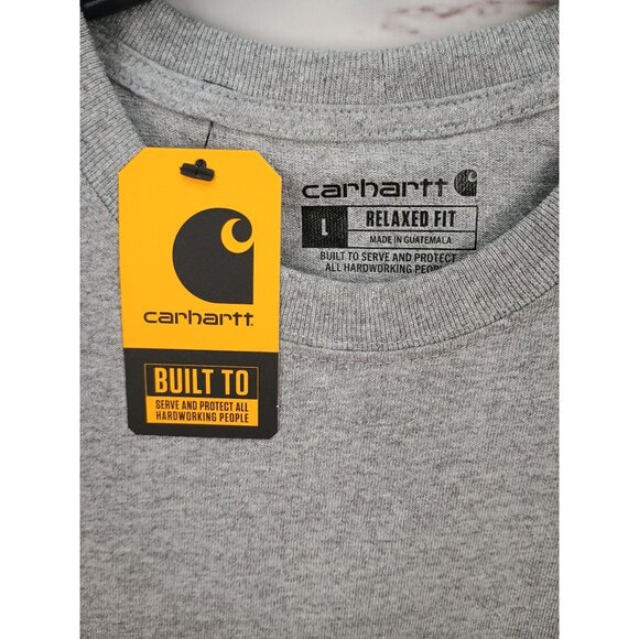Carhartt Mens Relaxed Fit Heavyweight Sleeveless Pocket T-Shirt‎ Gray Size L - Picture 5 of 7